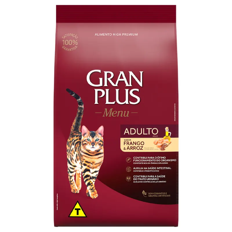 Ração GranPlus Gato Menu Adulto Frango e Arroz