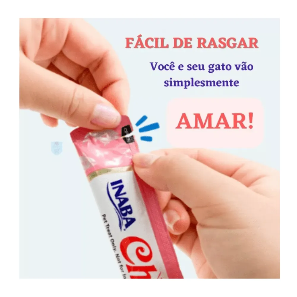 Petisco Patê Churu Gatos Frango/Camarão - Tubo avulso 14g
