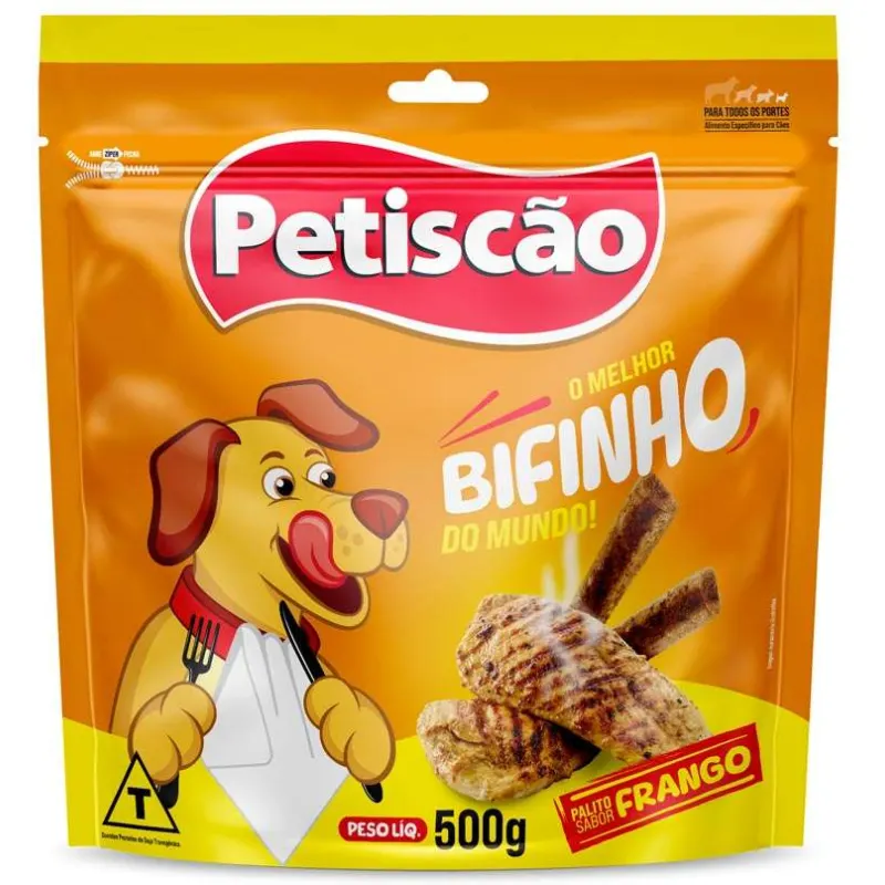 Bifinho Petiscão Palito Mastigável Frango 500 g