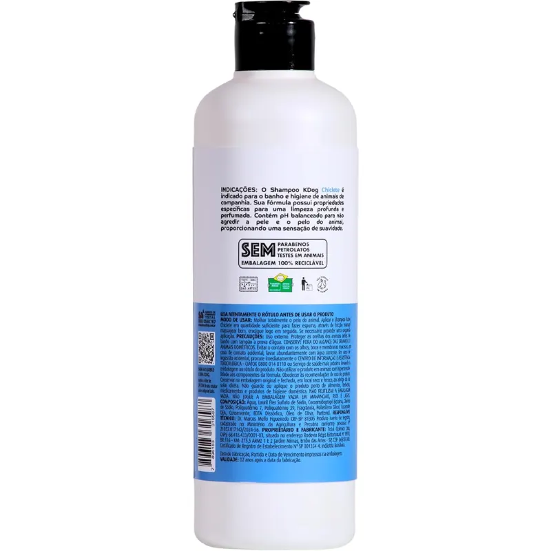 Kdog Shampoo Chiclete 500 ml