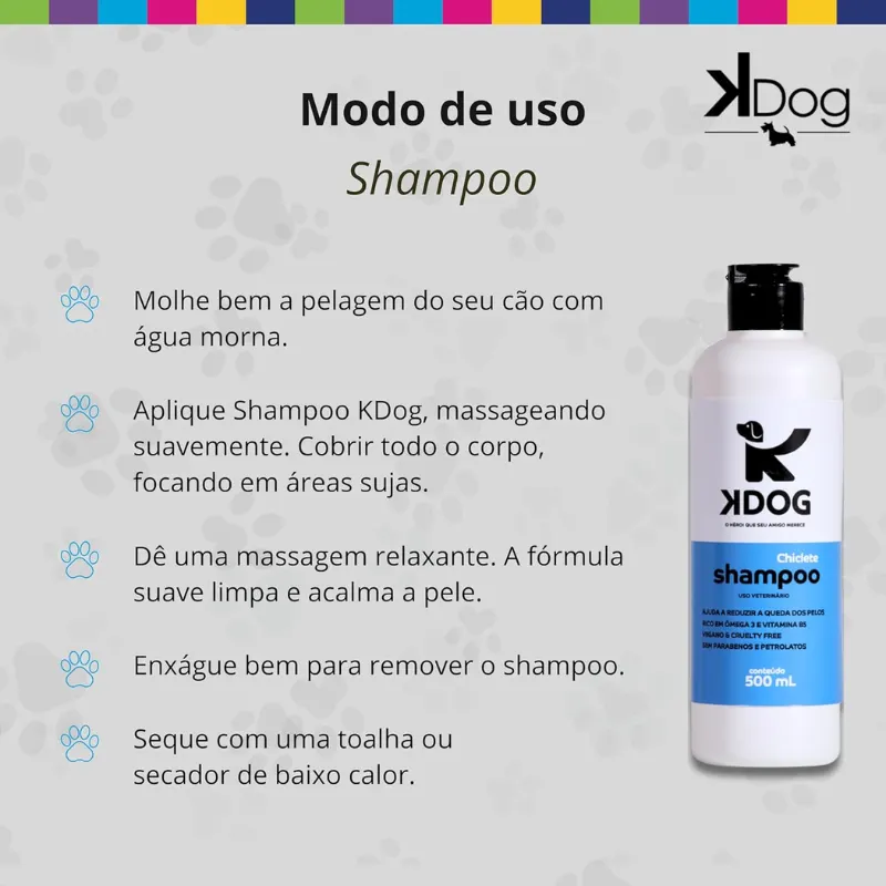 Kdog Shampoo Chiclete 500 ml