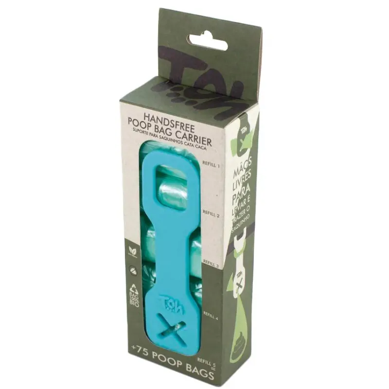 Caixa Suporte Poop Bag com 5 Refis Bio Maresia Toh