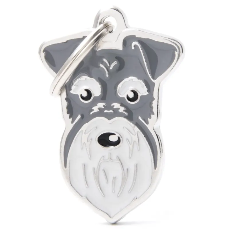 Medalha de Identificação My Family Schnauzer