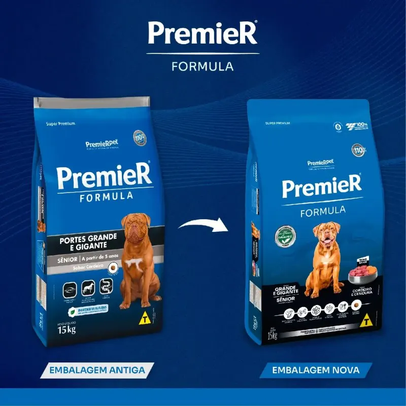Ração Premier Fórmula Cães Sênior Raças Grandes e Gigantes 15kg
