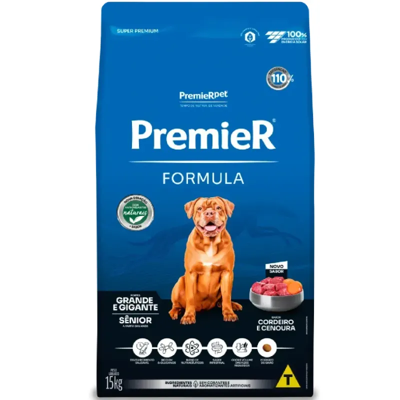 Ração Premier Fórmula Cães Sênior Raças Grandes e Gigantes 15kg