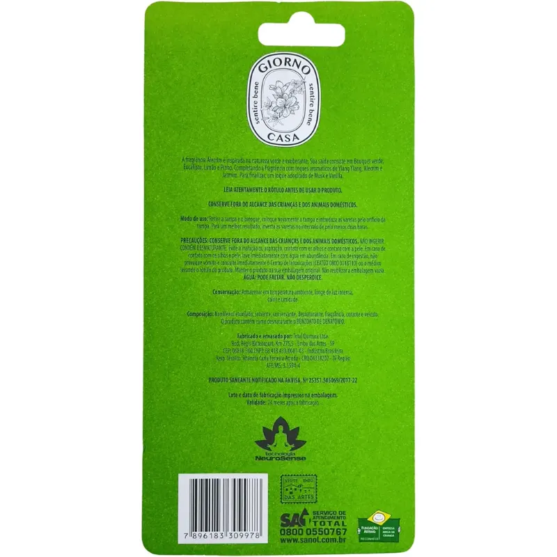 Giorno Casa Difusor de Ambientes Alecrim 150 ml
