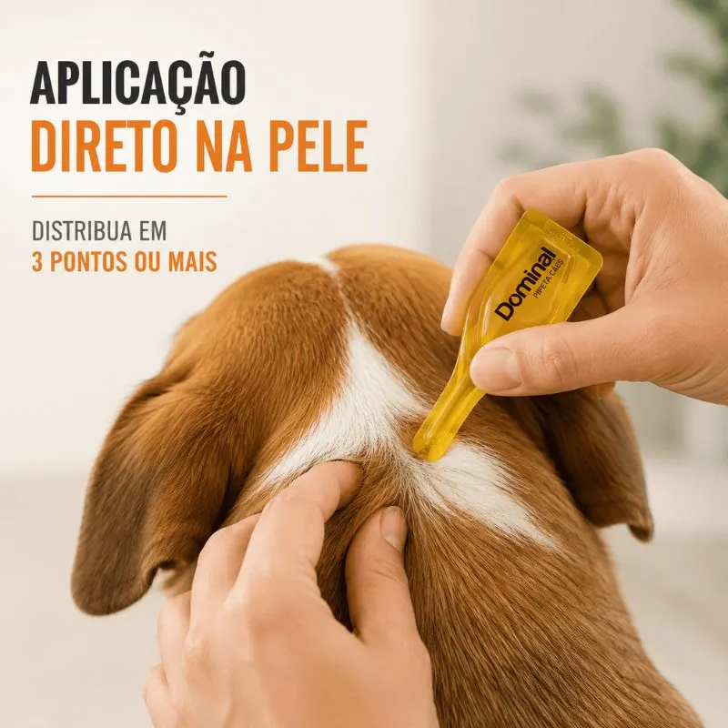 Antiparasitário Externo König Dominal 4 mL para Cães de 25,1 a 40 kg com 3 Pipetas