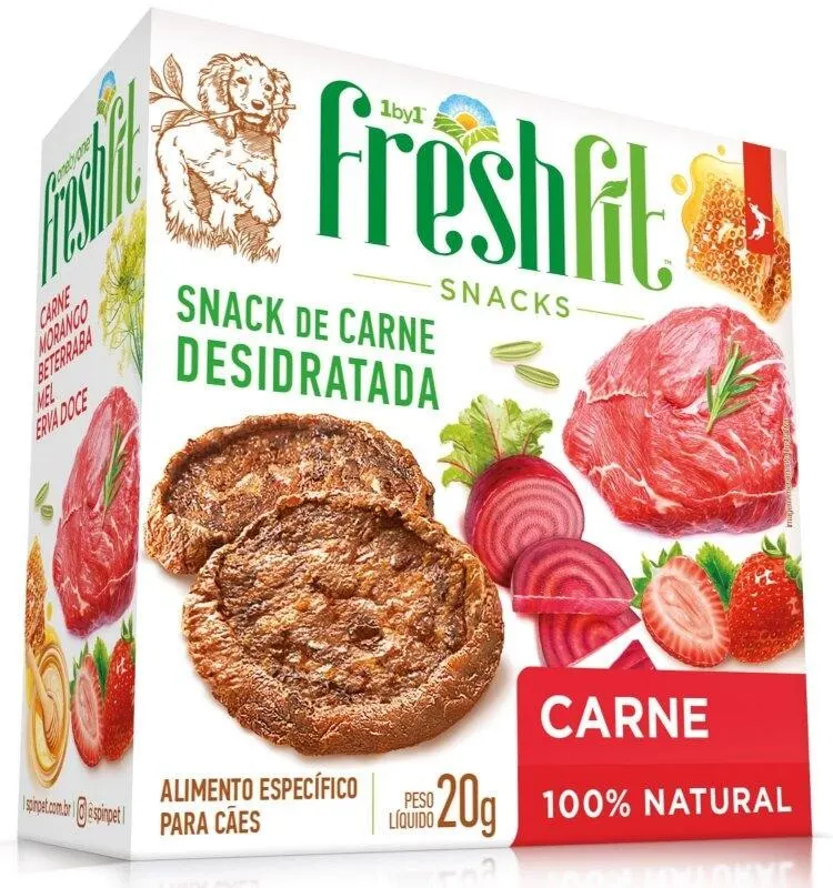 Mini Snack FRESHFIT Spin Pet - 20grs - Carne