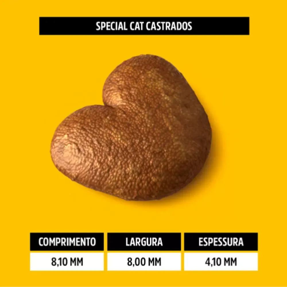 Ração Special Cat Premium para Gatos Adultos Castrados 10,1kg