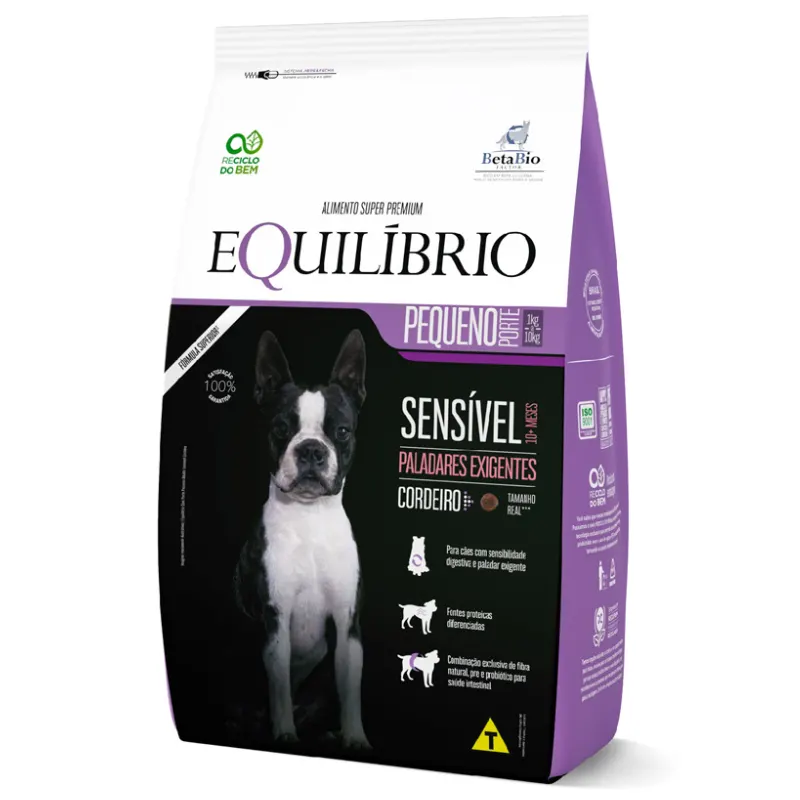 Ração Equilíbrio Sensível Cordeiro para Cães de Pequeno Porte  1 Kg