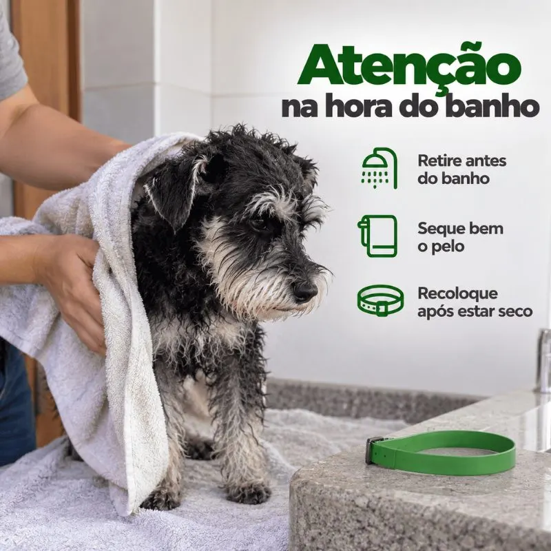 Coleira Antiparasitária König Externo 33 cm para Cães