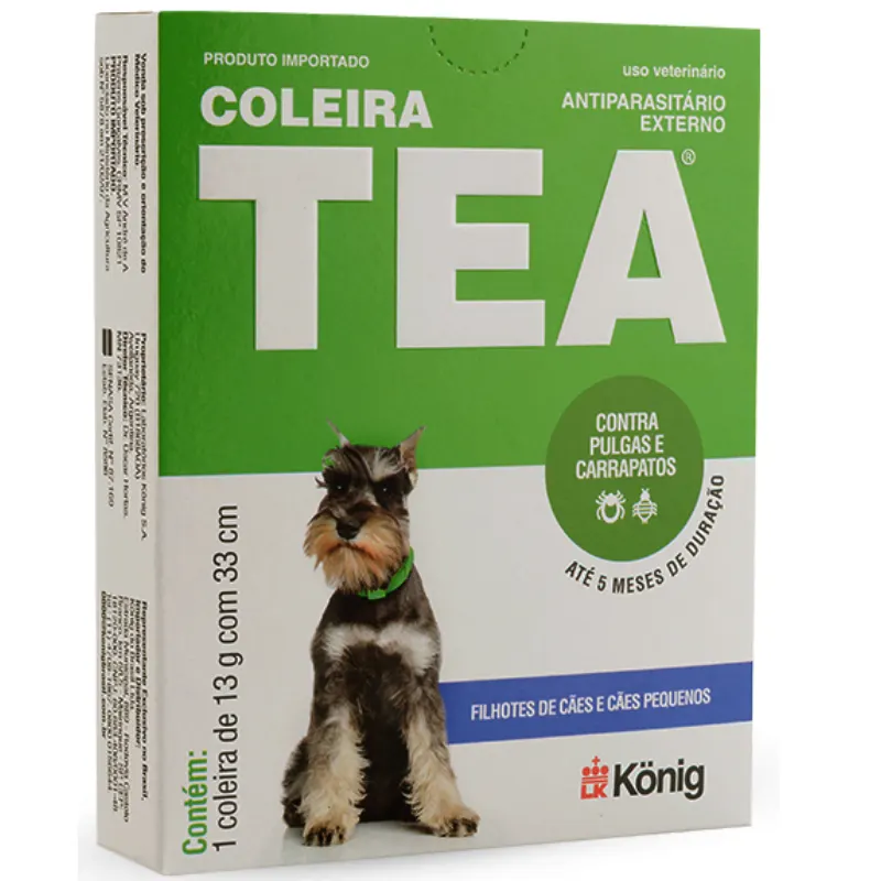 Coleira Antiparasitária König Externo 33 cm para Cães