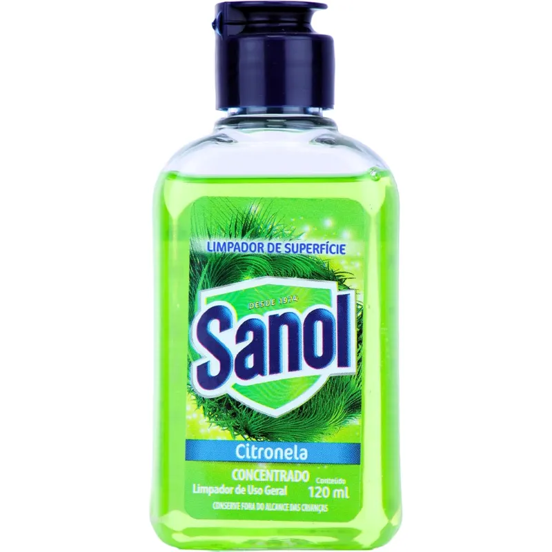 Sanol Limpador Concentrado de Superfície Citronela 120 ml