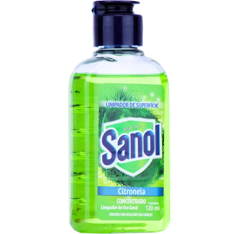 Sanol Limpador Concentrado de Superfície Citronela 120 ml