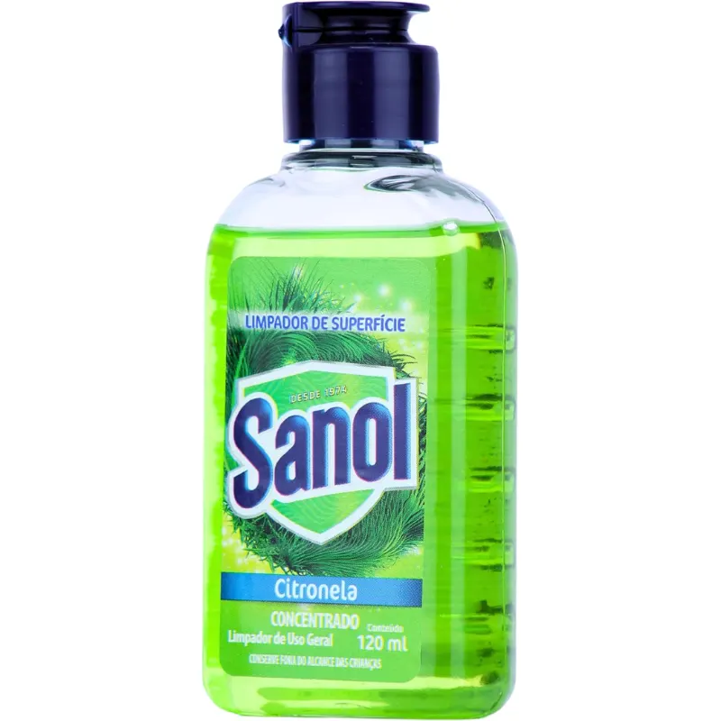 Sanol Limpador Concentrado de Superfície Citronela 120 ml