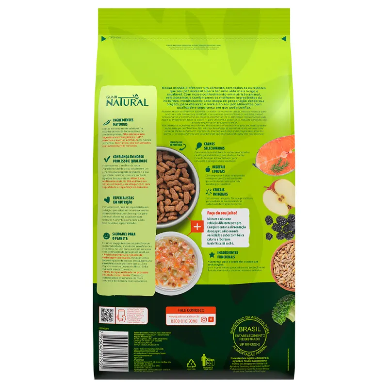 Guabi Natural Cão Adulto Grande Gigante Salmão E Cevada 12Kg