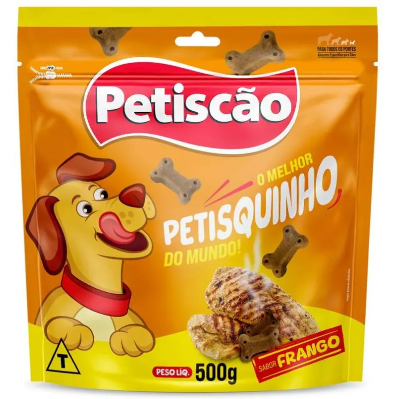 Petiscão Petisquinho Mastigável Sabor Frango 500 g