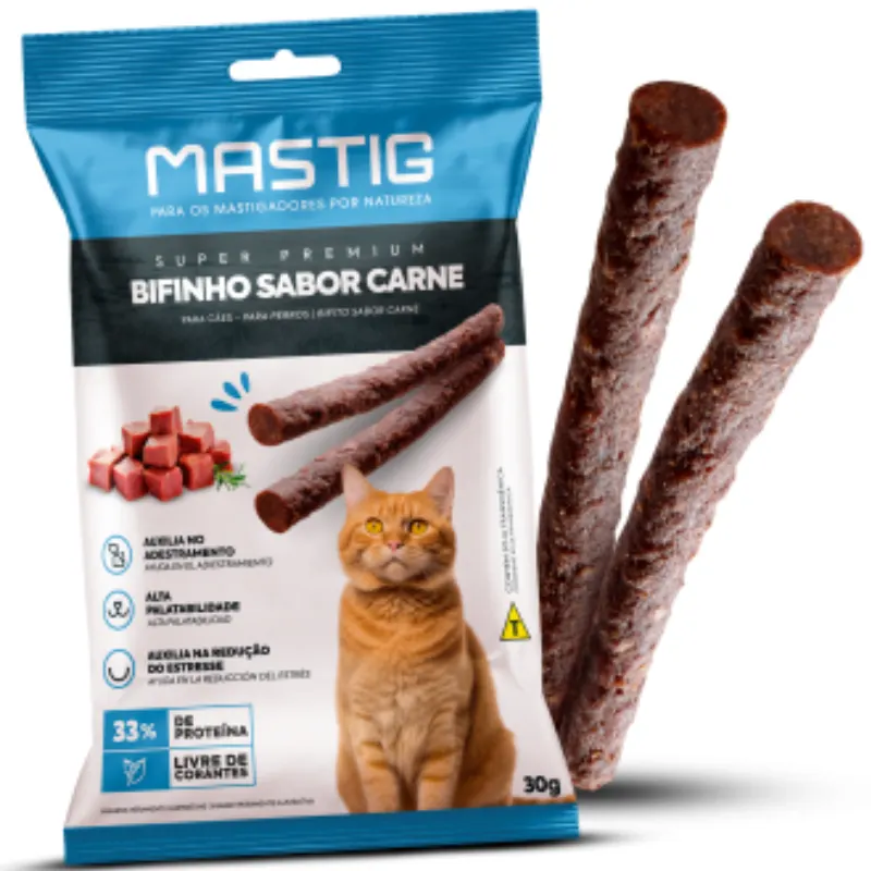 Mastig Bifinho Gatos Carne 30 g