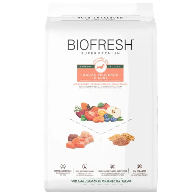 Ração Biofresh Cão Adulto Pequena e Mini Mix