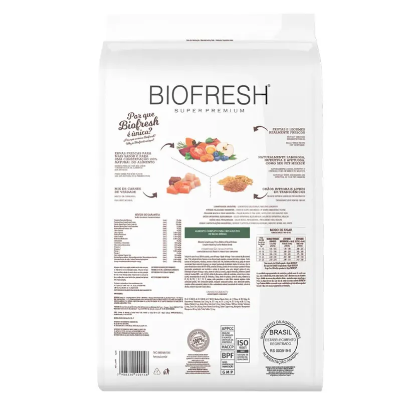 Ração Biofresh Cão Adulto Pequena e Mini Mix