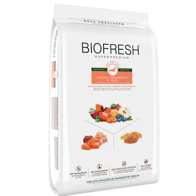 Ração Biofresh Cão Adulto Pequena e Mini Mix