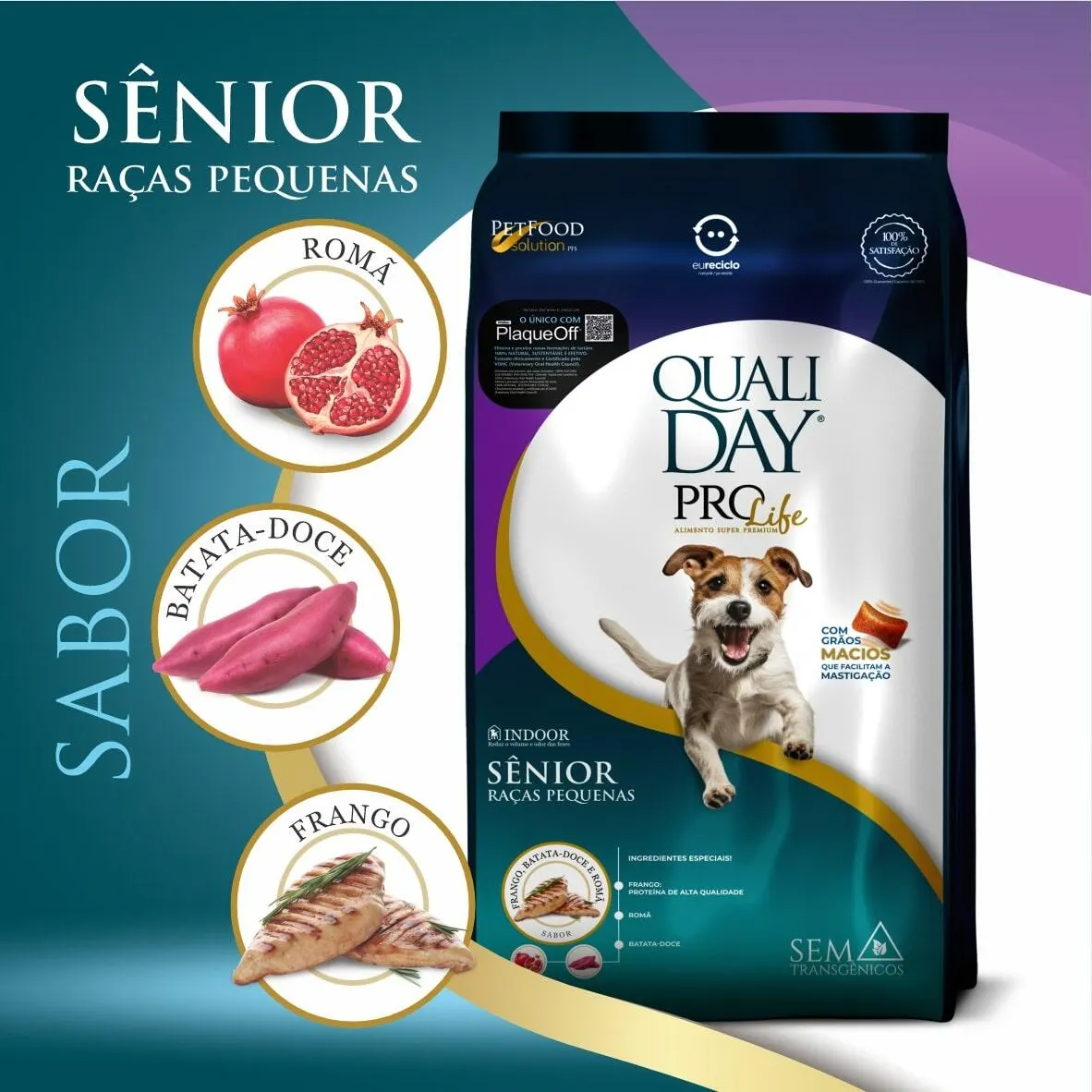 Ração Qualiday Prolife Sênior Raças Pequenas