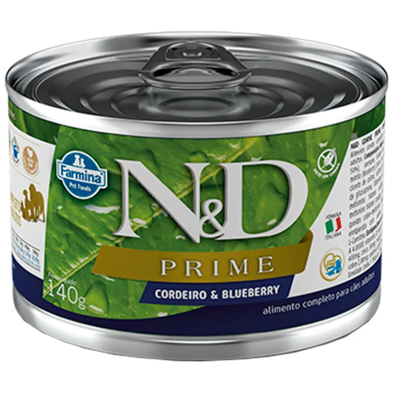 Ração Úmida N&D Prime Cães Adultos Cordeiro 140 g