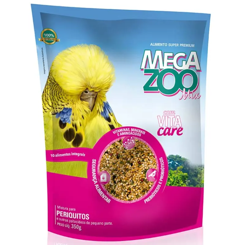 Ração Megazoo Mix para Periquitos 350 g