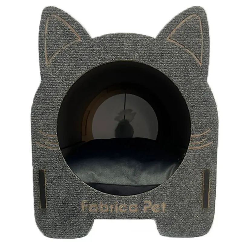 Arranhador Cama Iglu Cinza Fabrica Pet