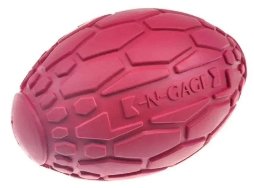 Brinquedo Bola Pet Cachorro N-gage Squeaker Football Vermelho