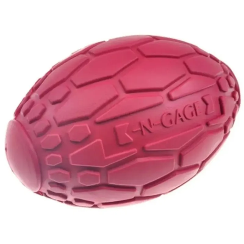 Brinquedo Bola Pet Cachorro N-gage Squeaker Football Vermelho