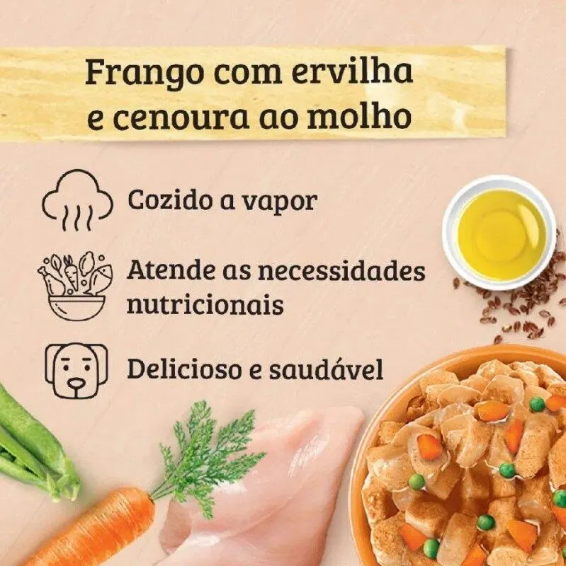 Ração Úmida Keldog Frango Com Ervilha e Cenoura 100g
