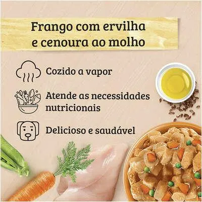 Ração Úmida Keldog Frango Com Ervilha e Cenoura 100g