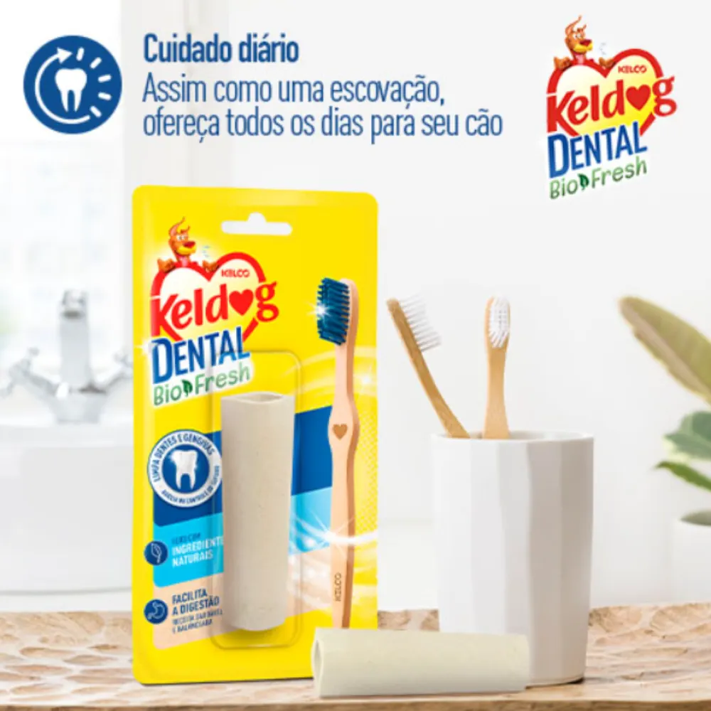 Osso Keldog Dental Canelinha para Cães 1 Unidade - Keldog