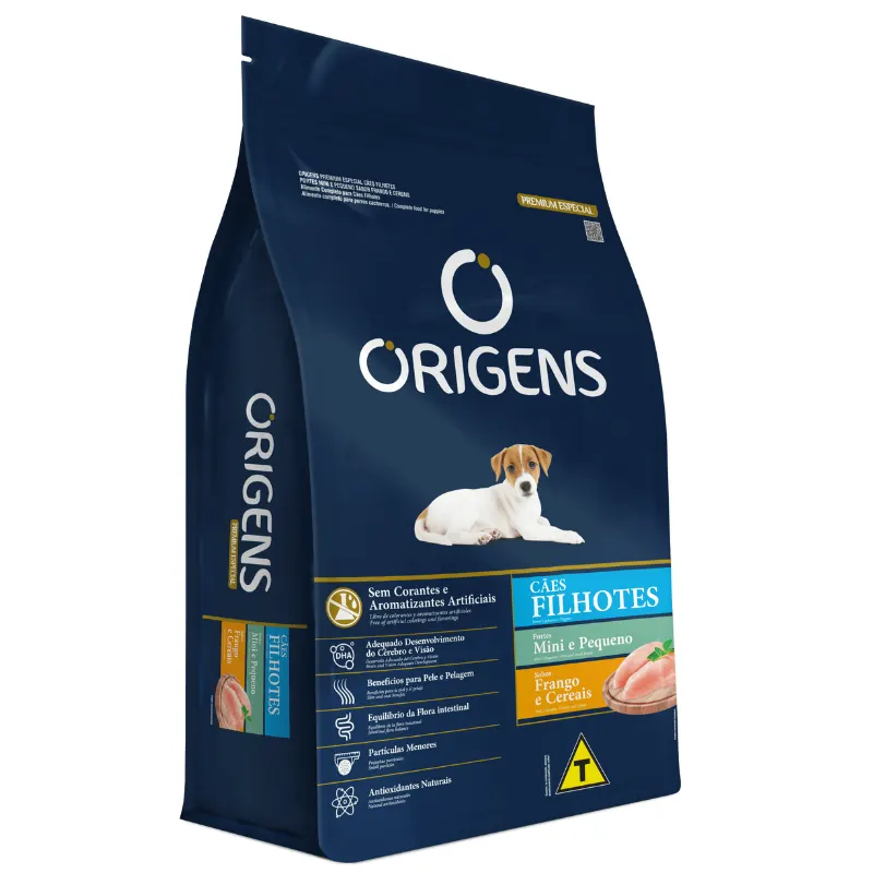 Ração Origens Cães Filhotes Mini Pequeno Frango Cereais