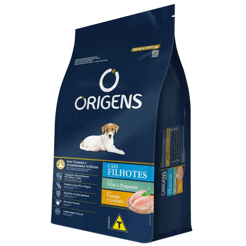 Ração Origens Cães Filhotes Mini Pequeno Frango Cereais
