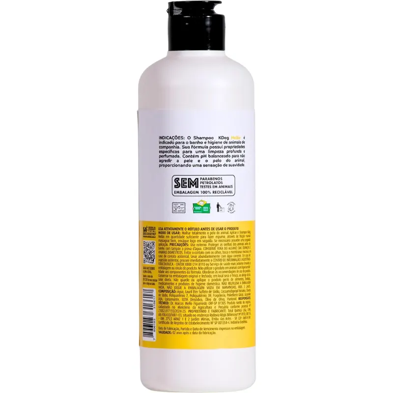 Kdog Shampoo Melão 500 ml