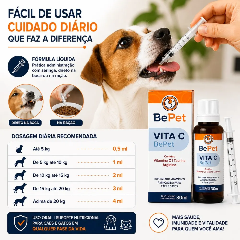 Suplemento Vitamínico Vita C Bepet - 30ml - Vitamina C