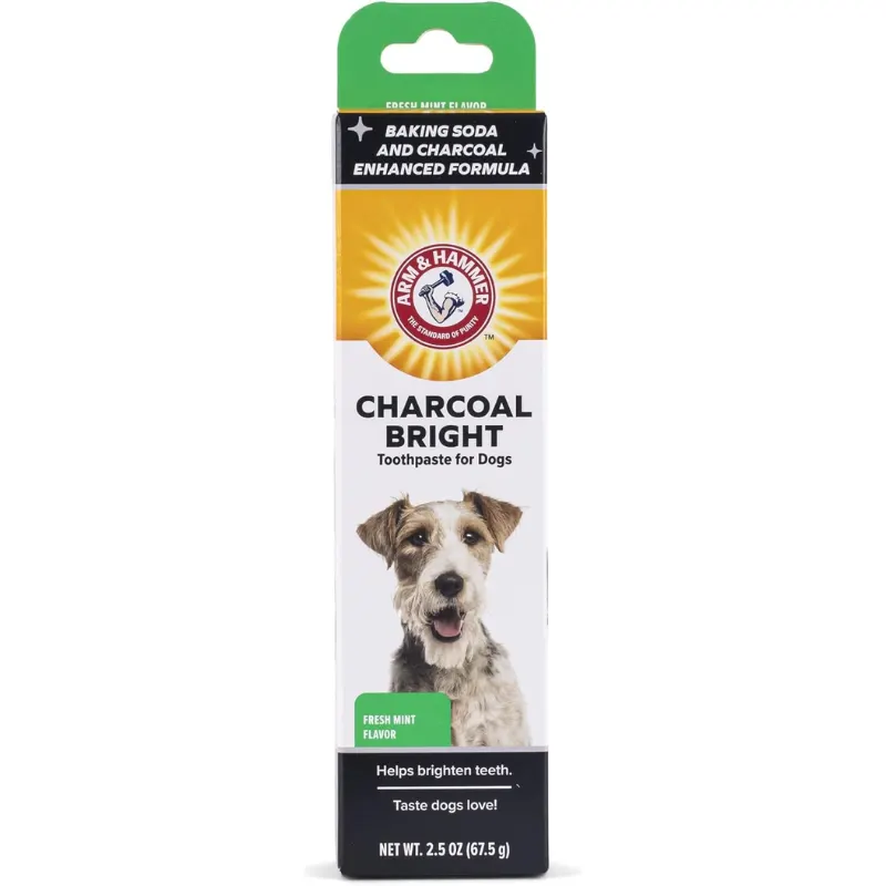 Arm & Hammer Charcoal Bright Pasta de Dentes Enzimaticas para Cães Sabor Menta