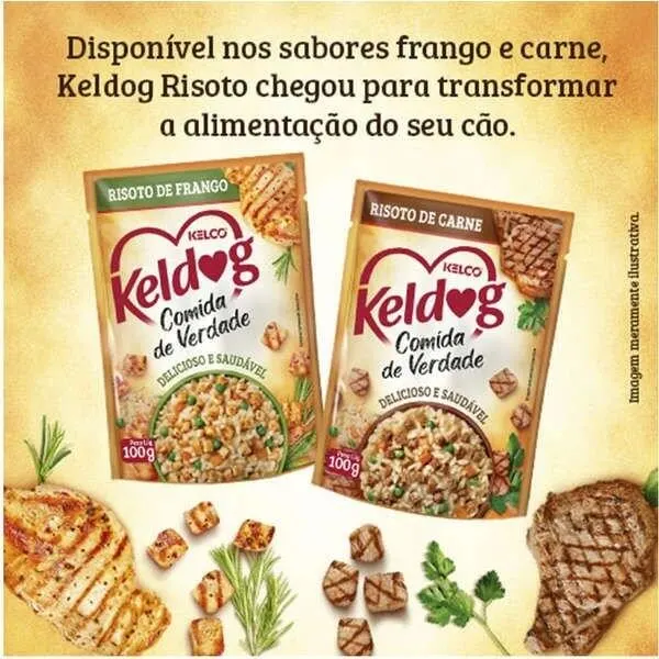 Ração Úmida Keldog Sachê Frango Cães 100g