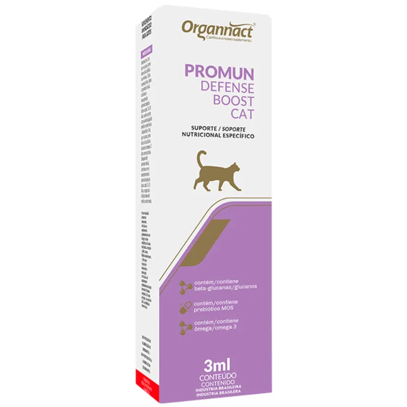Suplemento Promun Defense Boost Cat Organnact 3 ml