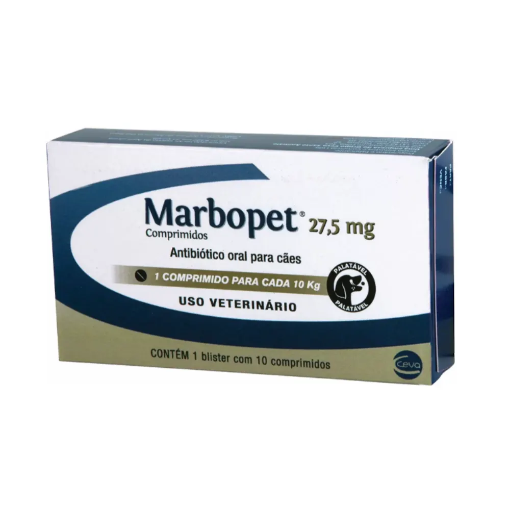 Marbopet Ceva 27,5mg 10 Comprimidos