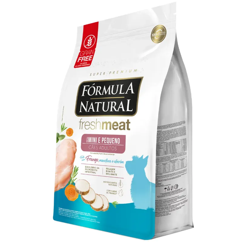 Ração Fórmula Natural Fresh Meat Cães Adultos Raças Mini e Pequena