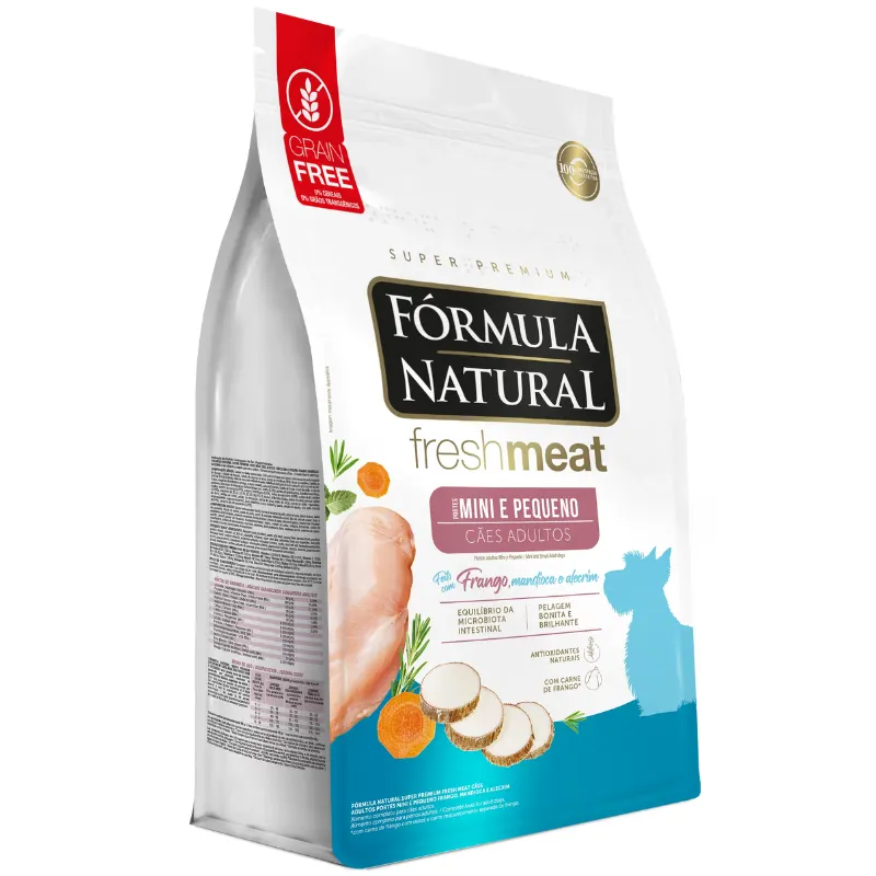 Ração Fórmula Natural Fresh Meat Cães Adultos Raças Mini e Pequena