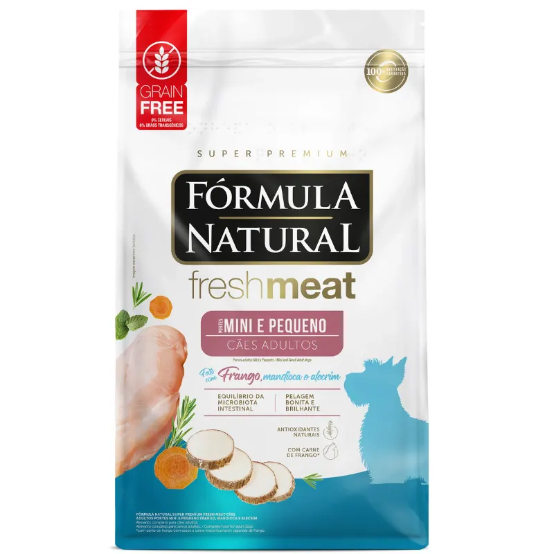 Ração Fórmula Natural Fresh Meat Cães Adultos Raças Mini e Pequena