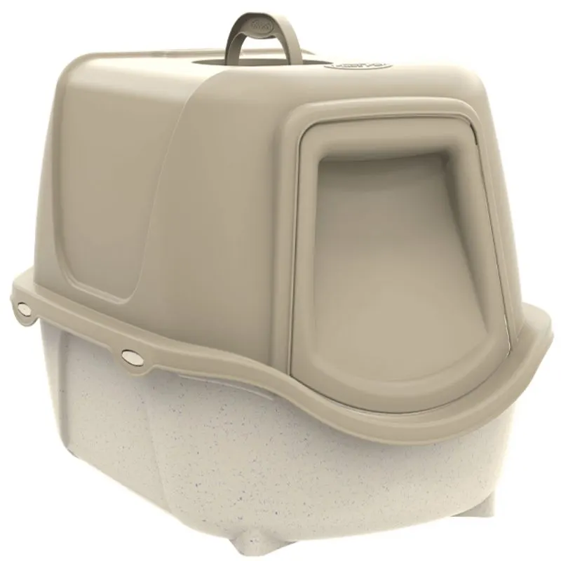 Banheiro Plast Pet WC Cat New Bege Fendi para Gatos São Pet
