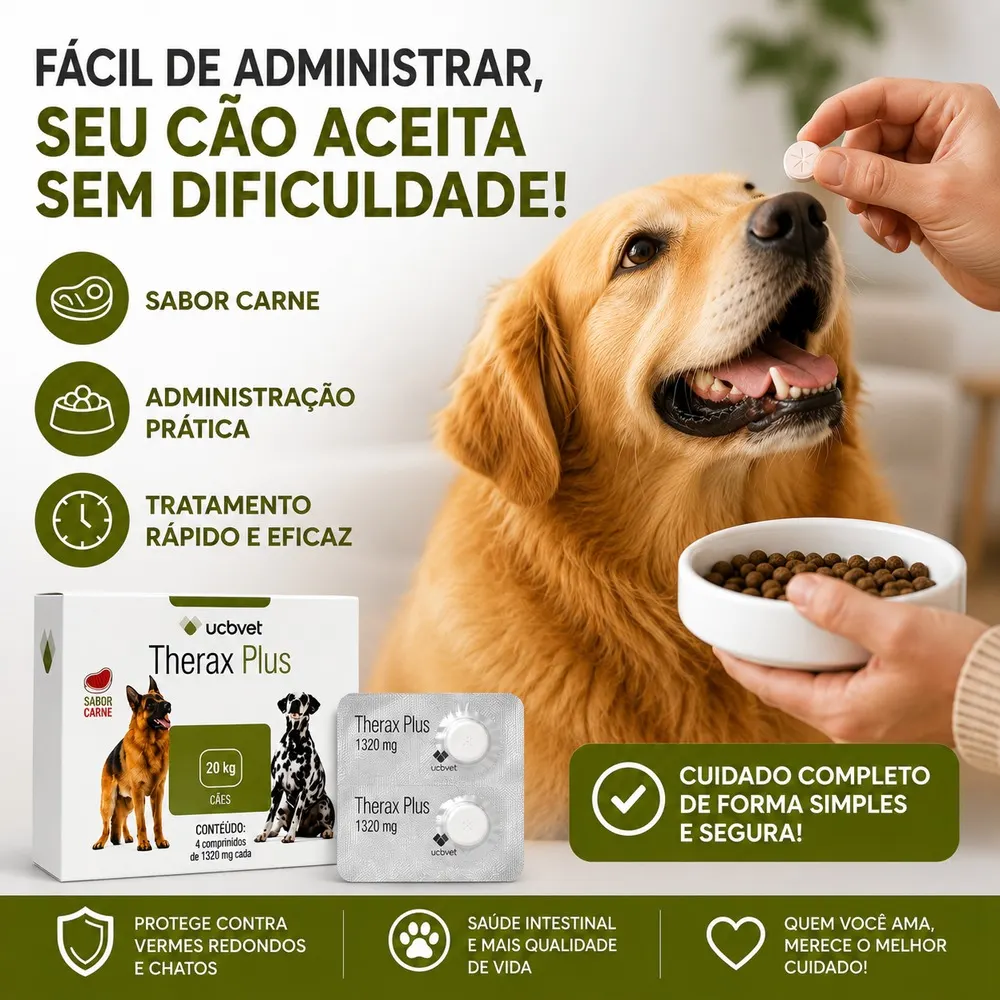 Therax Plus 1320 mg com 4 Comprimidos