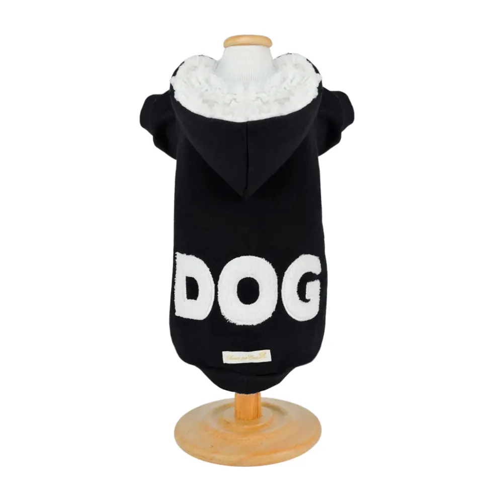 Moletom Bonito Pra Cachorro Capuz - Preto