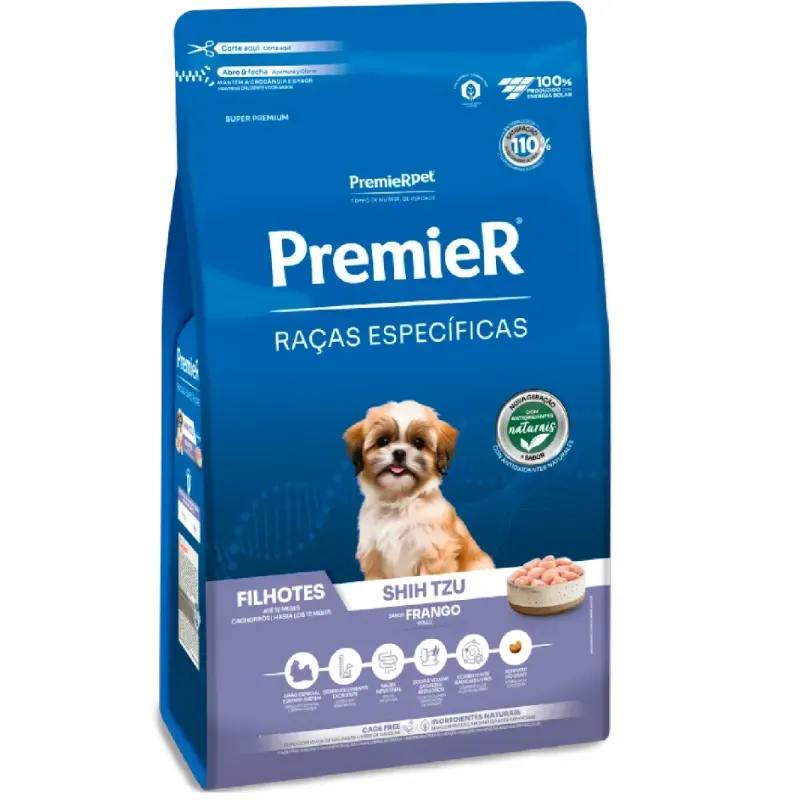 Ração Premier Raças Específicas Cães Filhotes Shih Tzu
