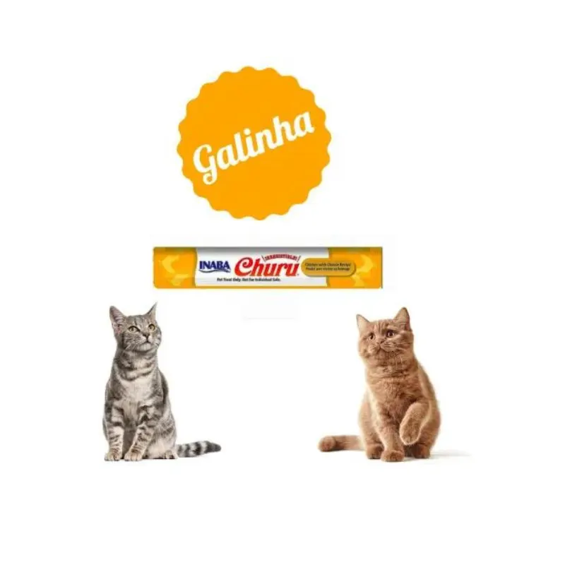 Snack Purê Churu Galinha para Gatos 56 g